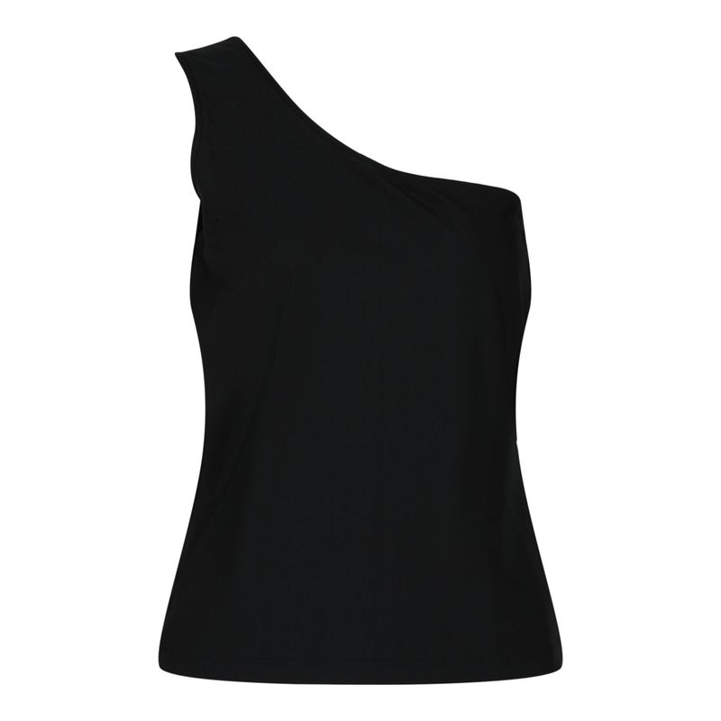 Balenciaga Asymmetric Tank Top Black Womens